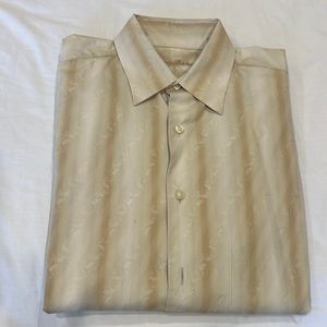 Tommy Bahama Large button down dress shirt in cool neutral hues